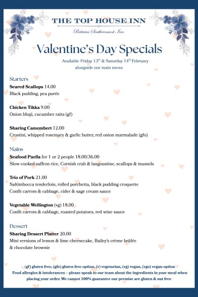 Valentines-Menu